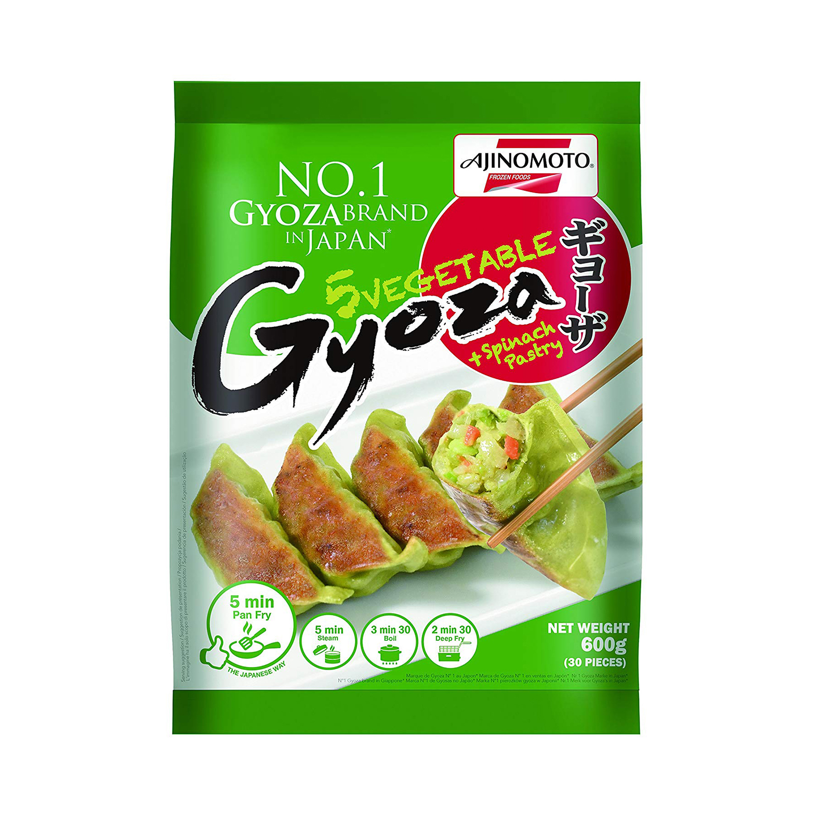 5 Vegetable & Spinach Gyoza 30pcs 600gr