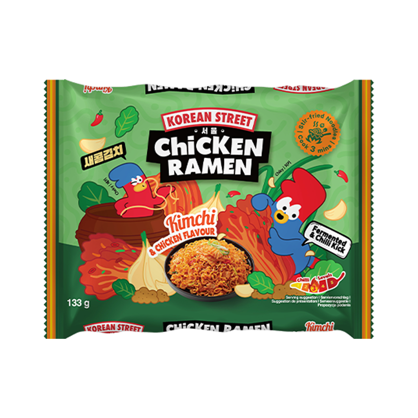 Chicken Ramen Instant Noodle Kimchi & Chicken Flavor  133gr
