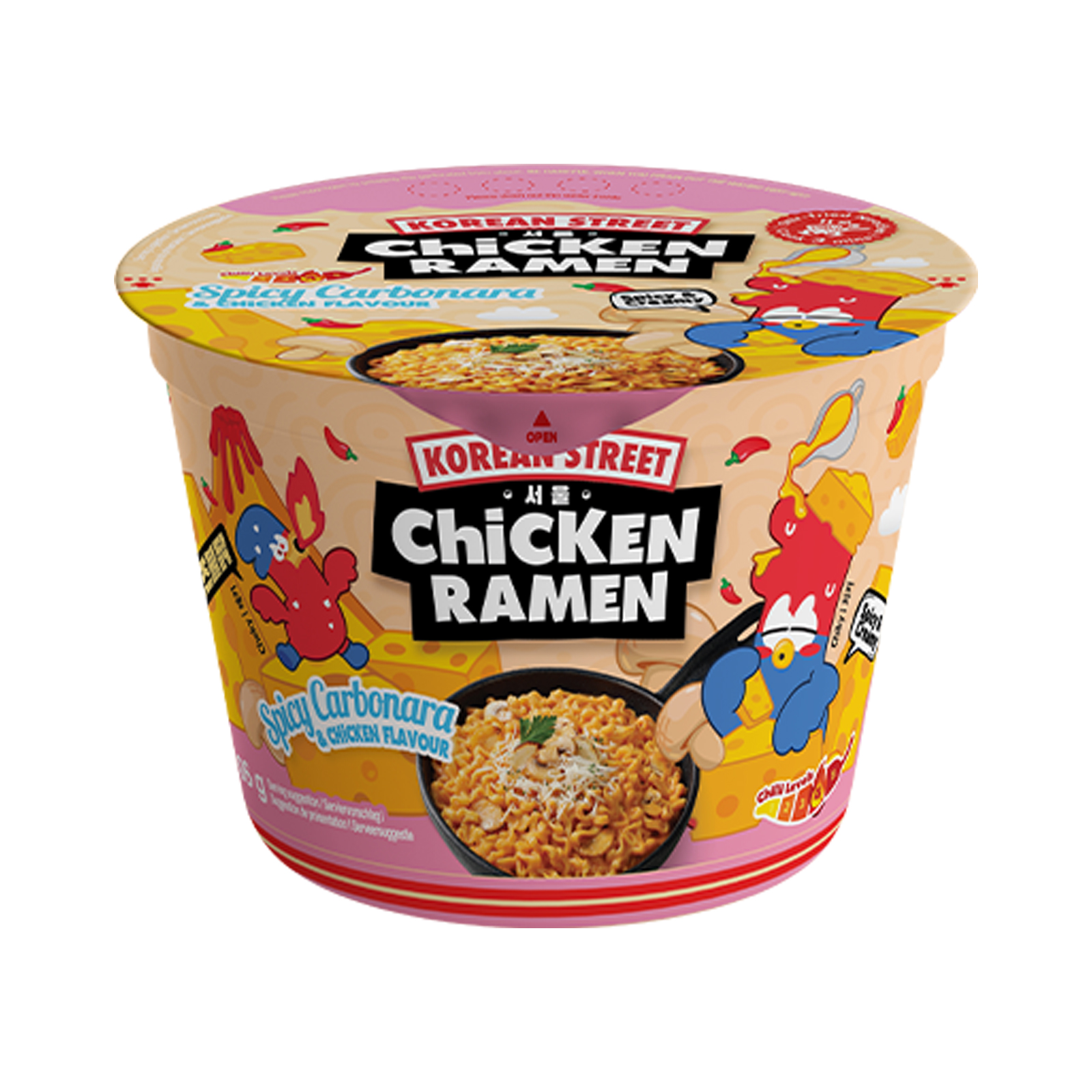 Chicken Ramen Instant Noodle Carbonara & Chicken Flavor, Spicy  106gr