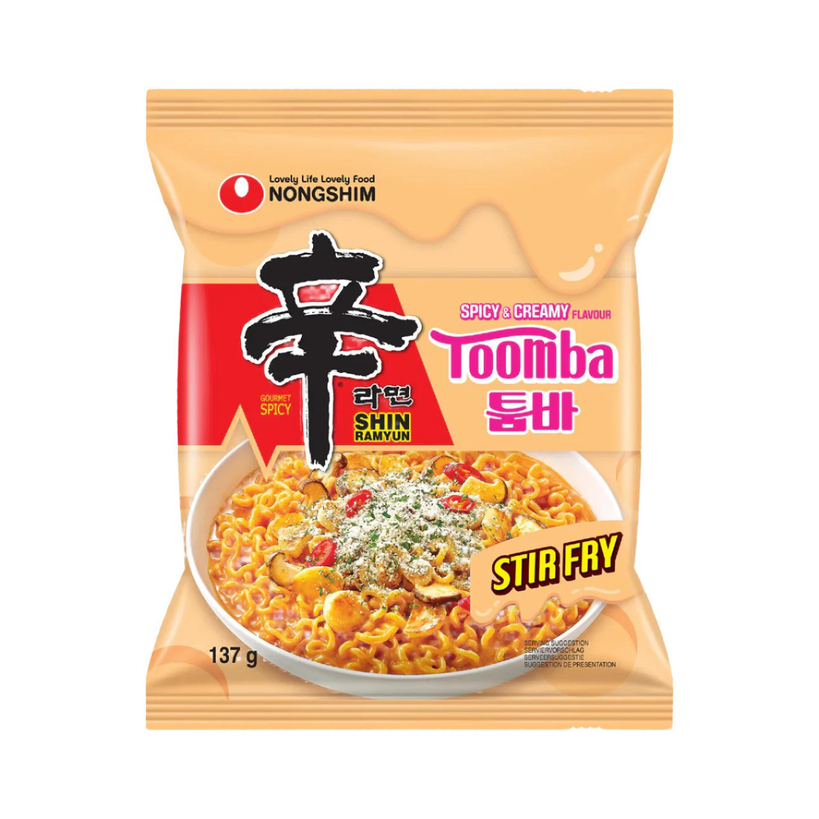 Toomba Instant Noodle Spicy & Creamy Flavour Shin Ramyun  137gr