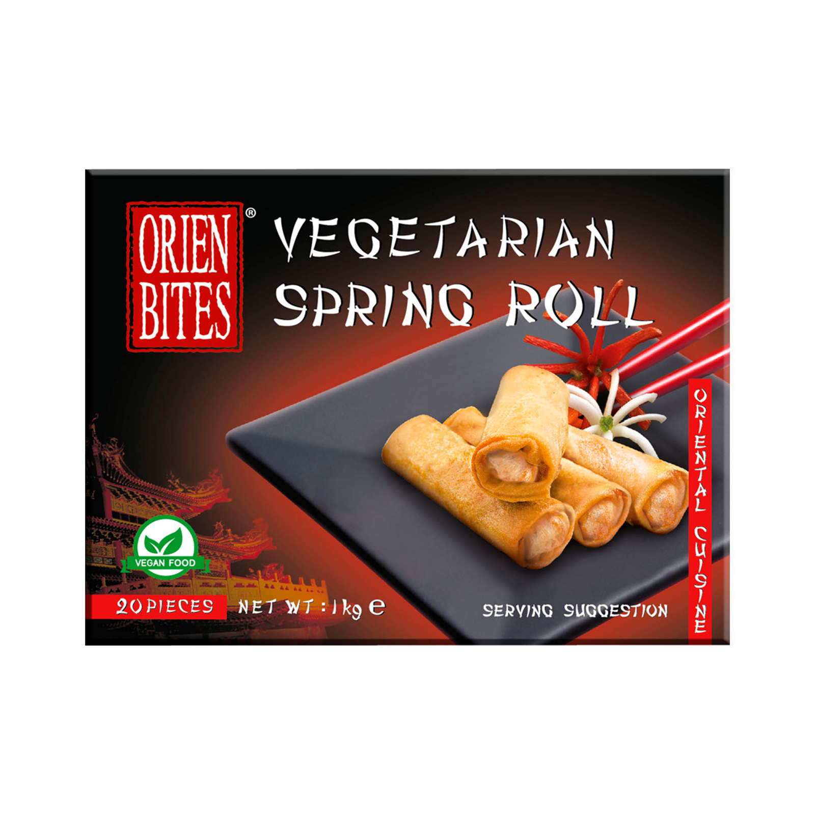 Vegetarian Spring Rolls  (20 Pcs) 1000gr
