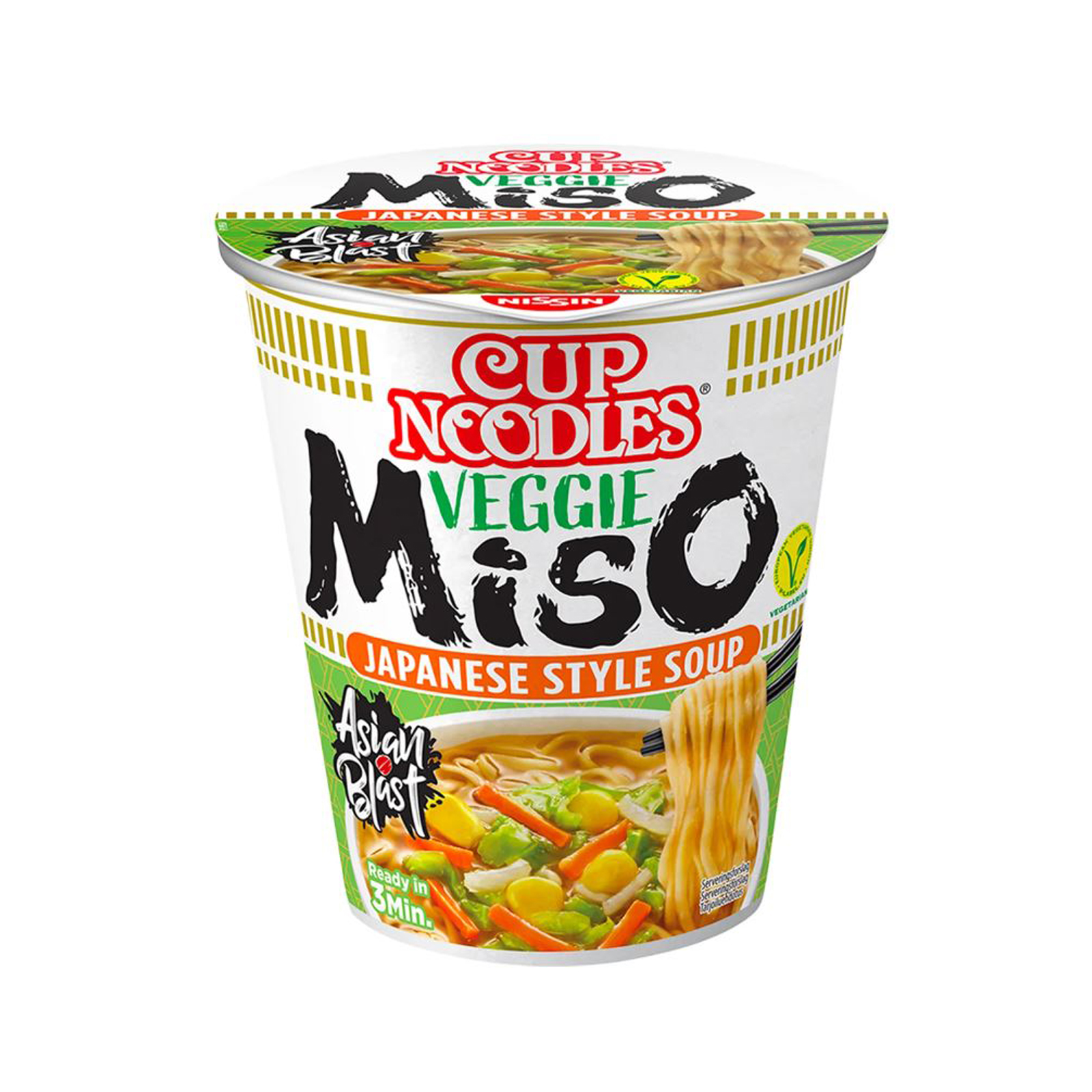 Veggie Miso Instant Noodle Cup 67gr