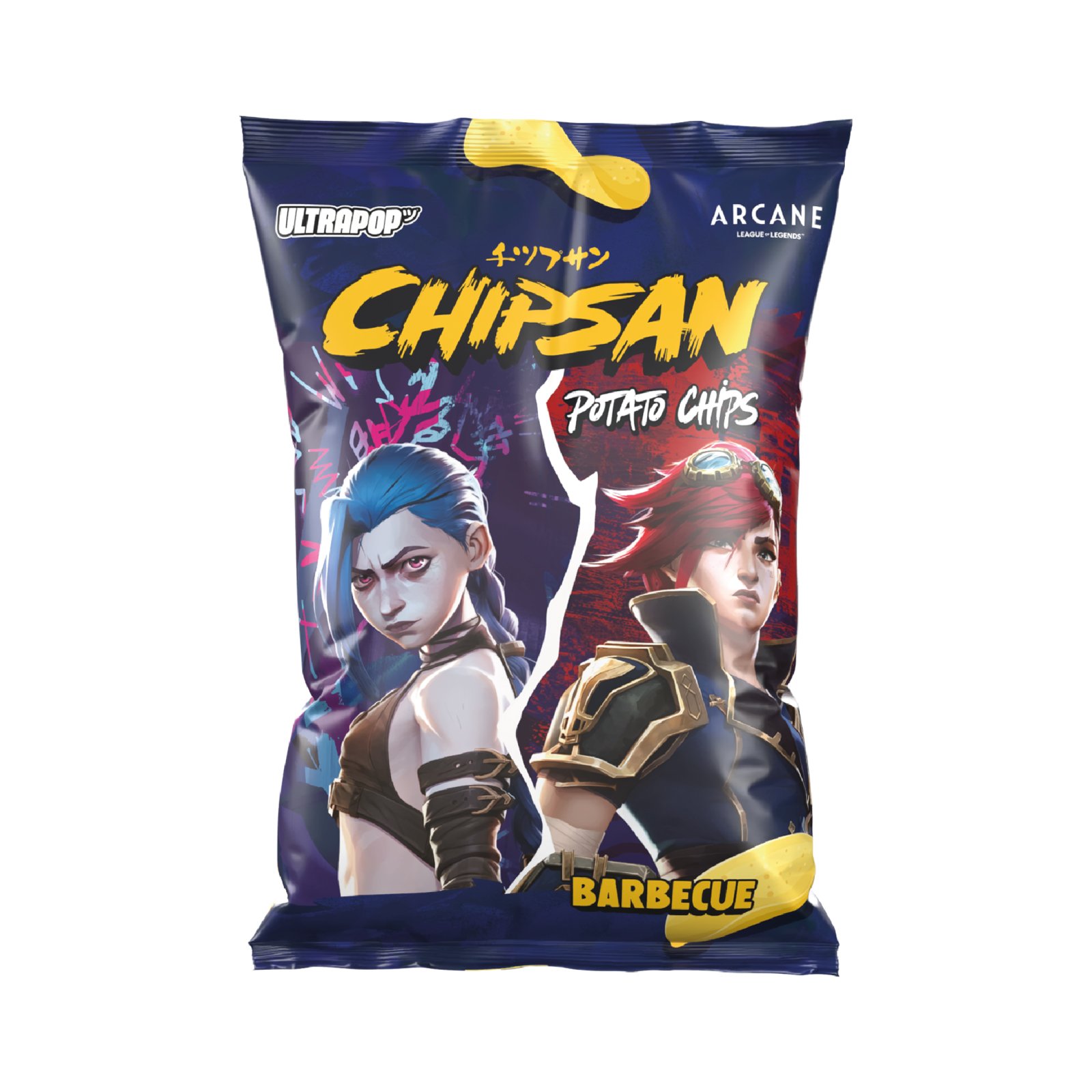 Potato Chips Chipsan Barbeque Jinx Vs Vi Arcane  110gr
