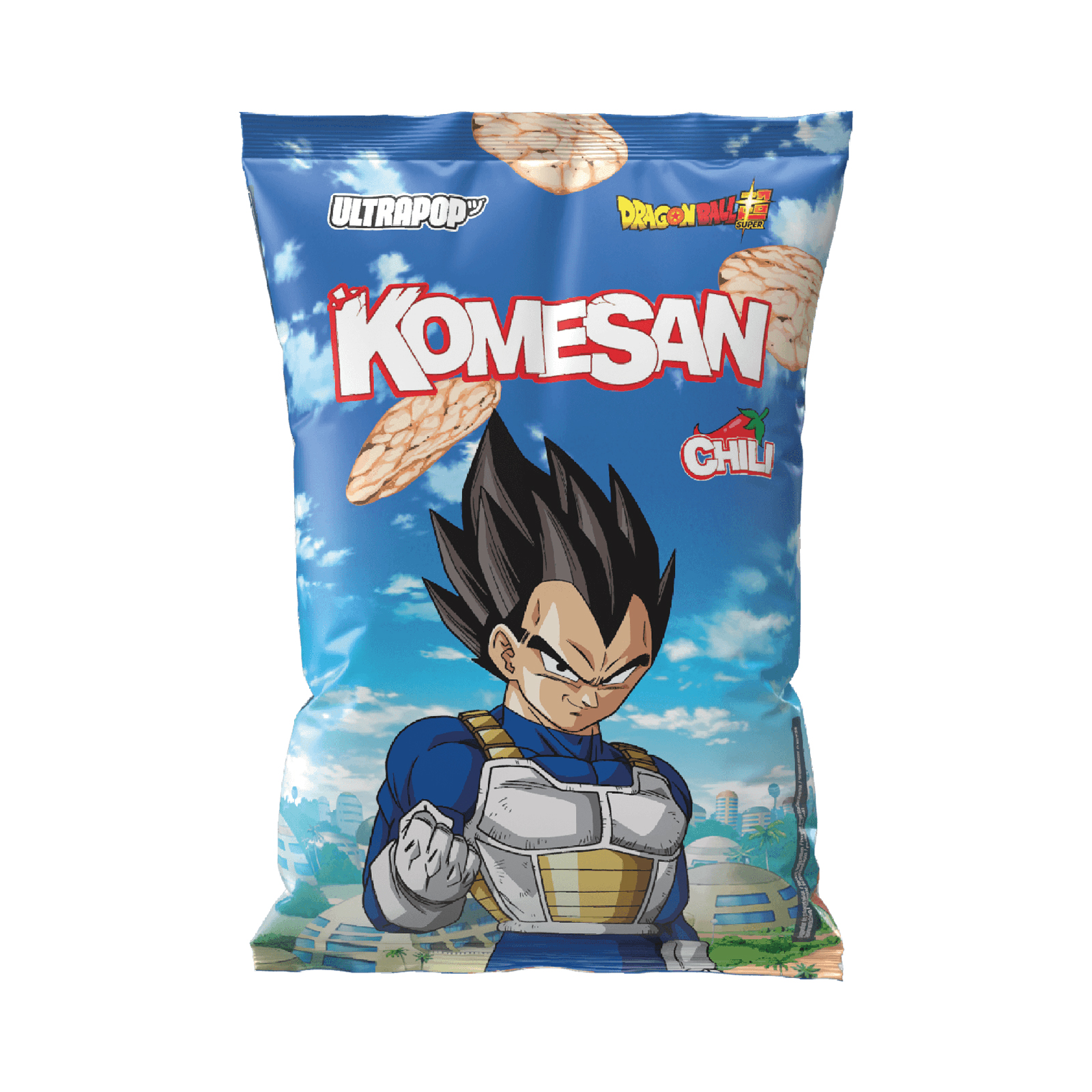 Rice Chips Komesan Chili Vegeta Dragon Ball  60gr