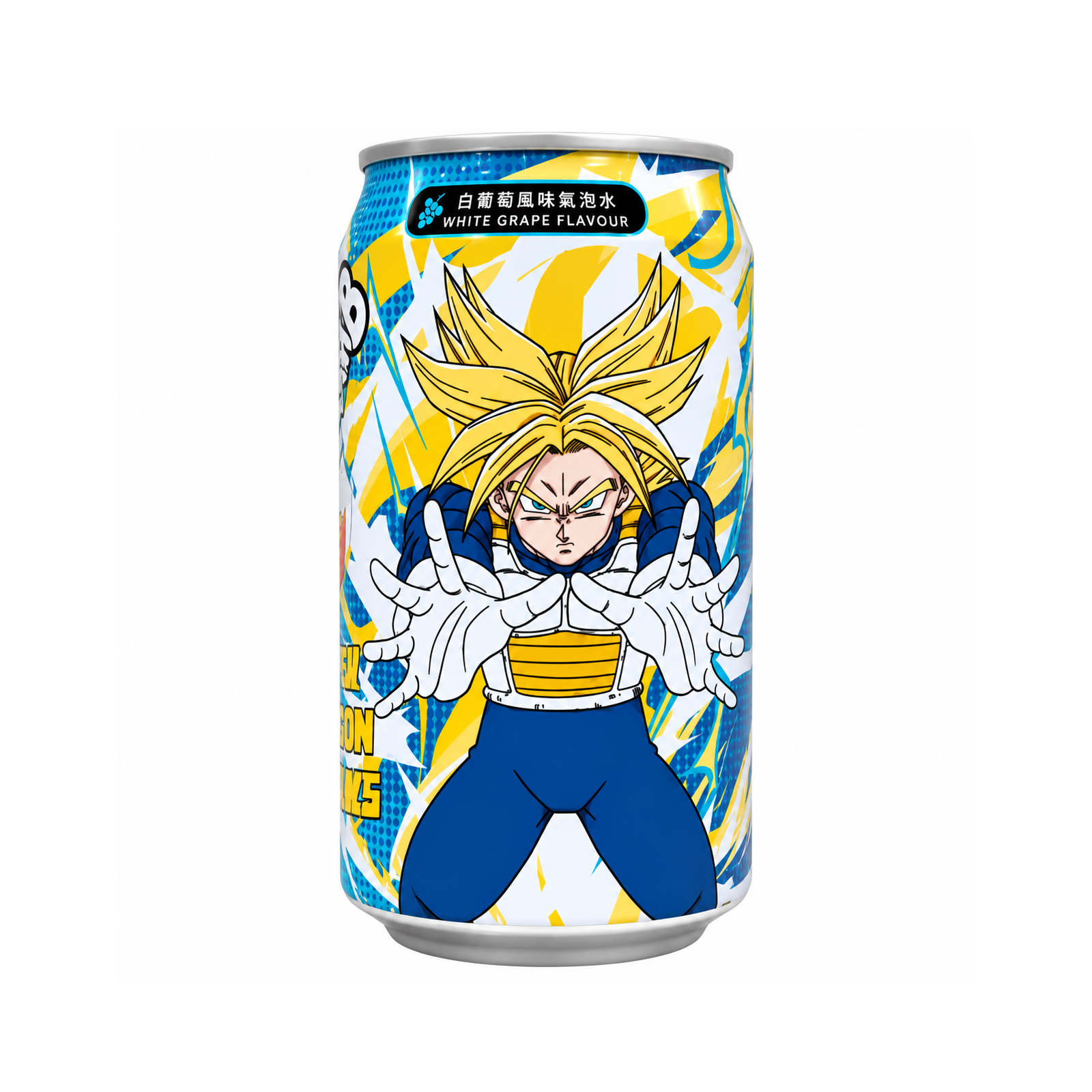 Sparkling Drink (White Grape Flavor) Super Saiyan Trunks Dragon Ball  330gr/330ml