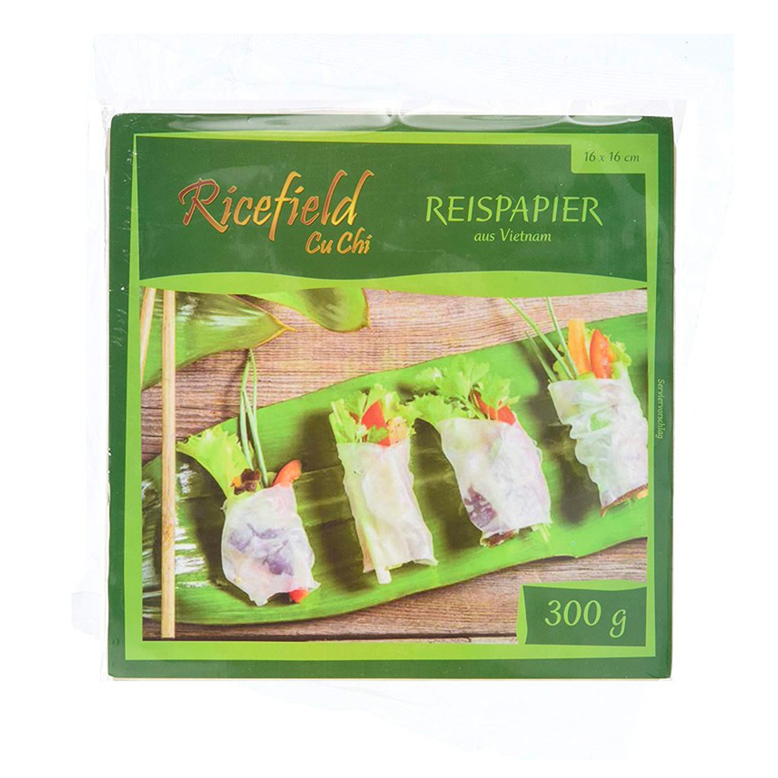 Rice Paper Cake Squared 16cm  300gr