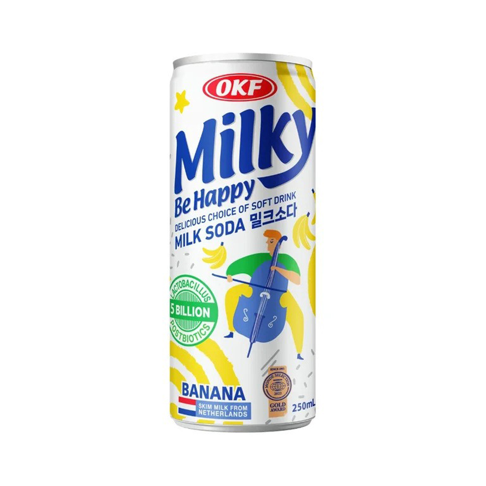 Sparkling Drink Milky Banana Milk Flavor  250gr/250ml