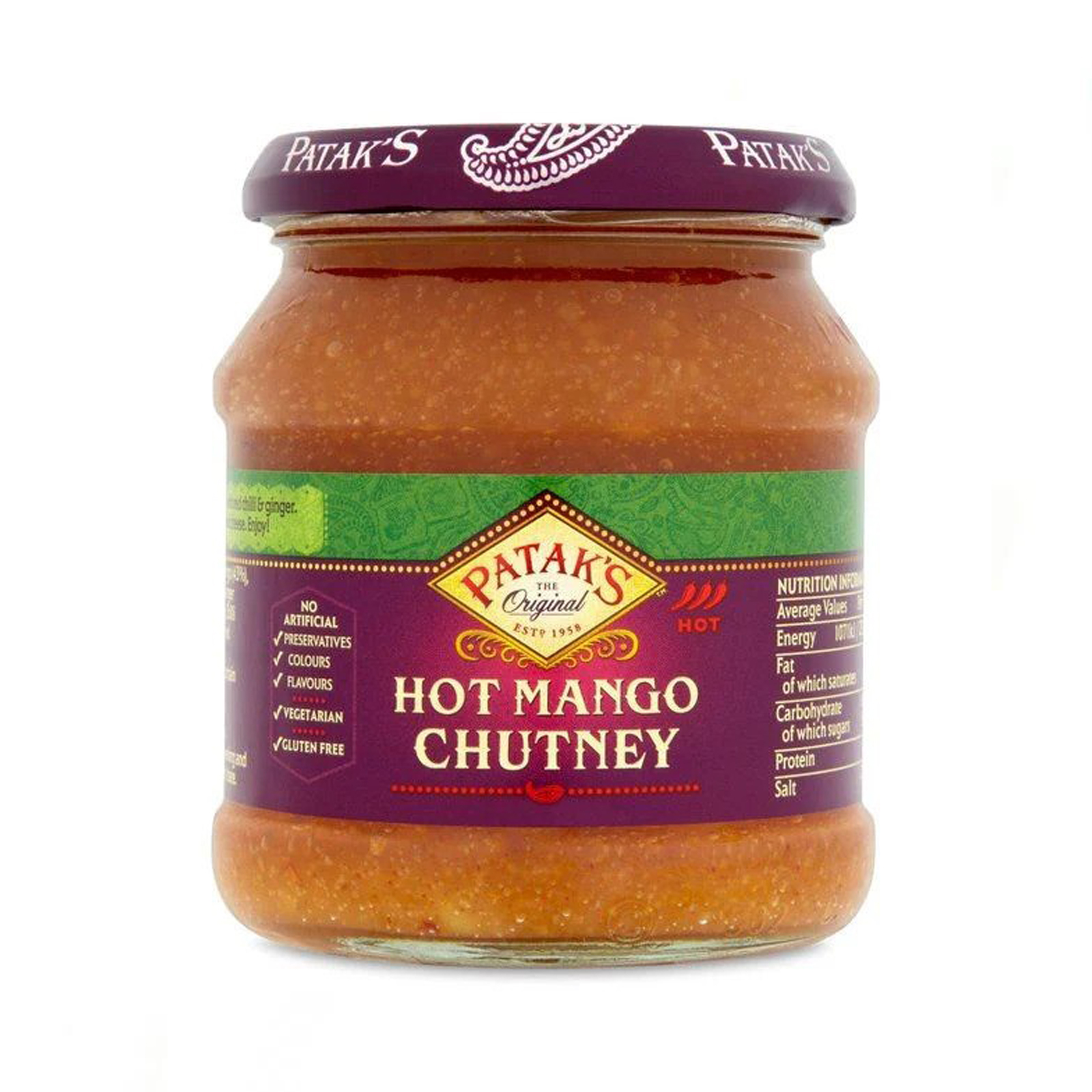 Mango Chutney Hot  340gr