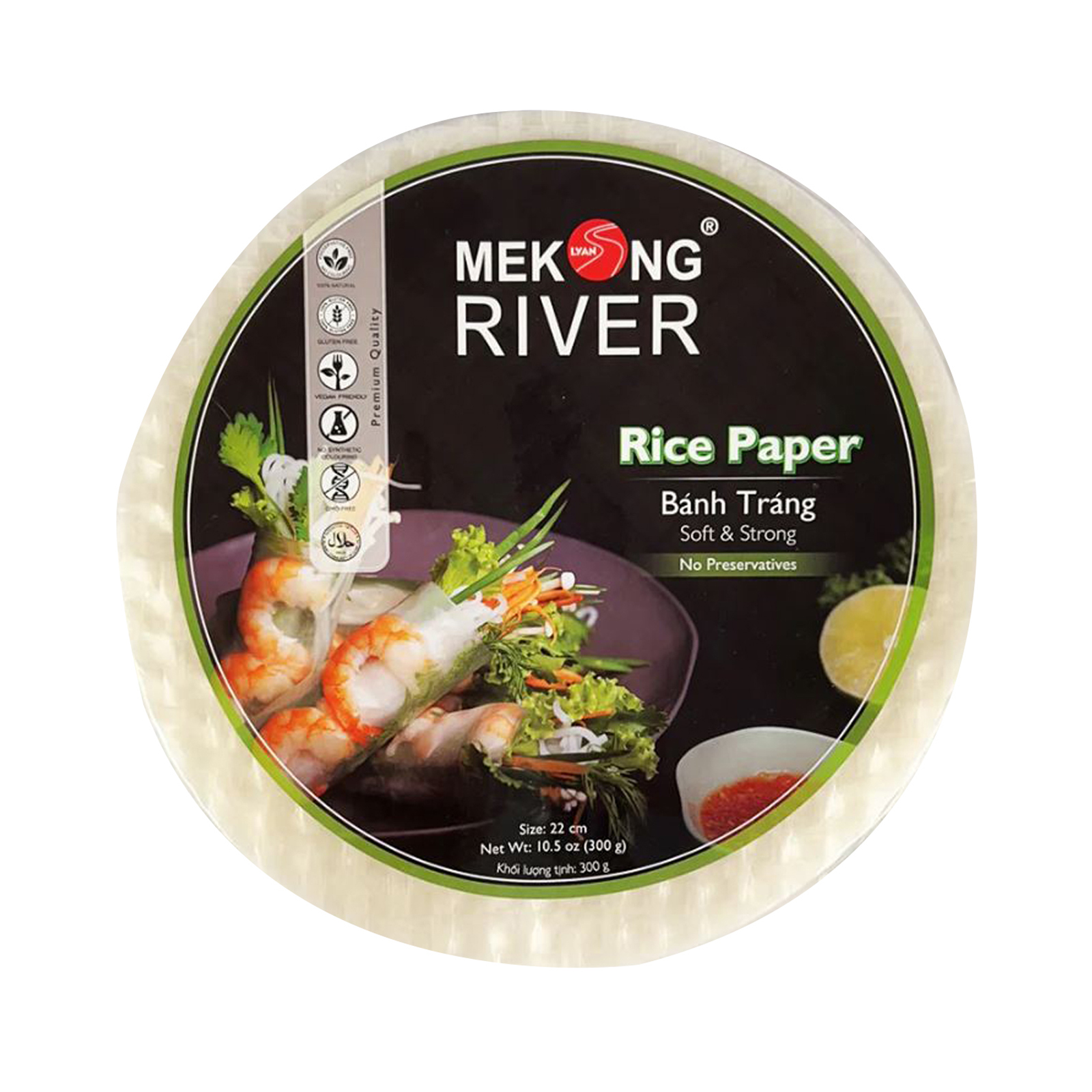 Rice Paper 22cm, White 300gr