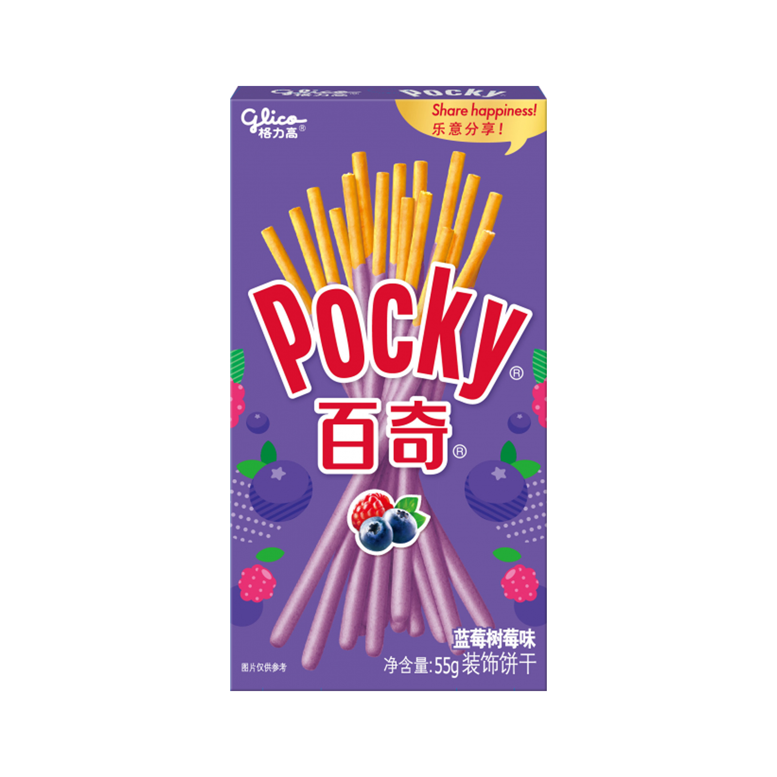 Blueberry & Rasberry Flavor Biscuit Stick 55gr