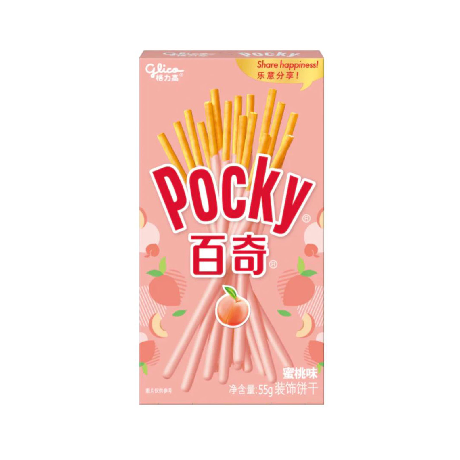 Peach Flavor Biscuit Stick 55gr