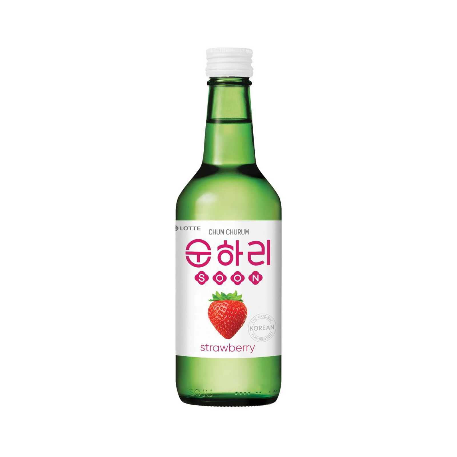 Soju Strawberry Flavour 12% Alc 350gr/350ml